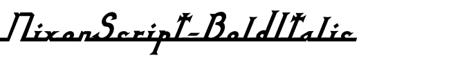 NixonScript-BoldItalic