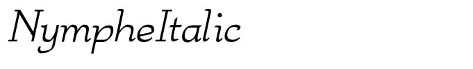 NympheItalic