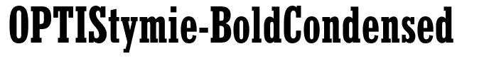 OPTIStymie-BoldCondensed