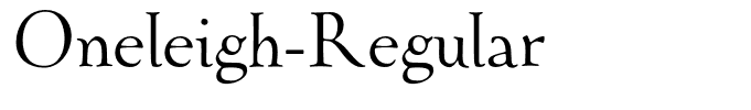 Oneleigh-Regular