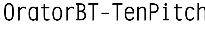 OratorBT-TenPitch
