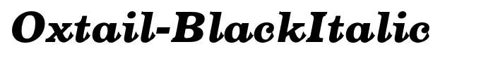 Oxtail-BlackItalic