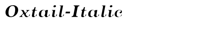 Oxtail-Italic
