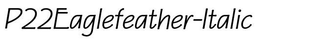 P22Eaglefeather-Italic