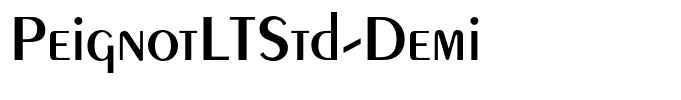 PeignotLTStd-Demi