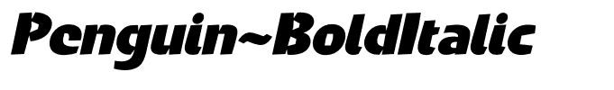 Penguin-BoldItalic
