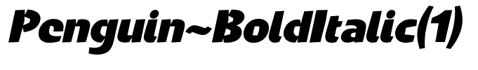 Penguin-BoldItalic(1)