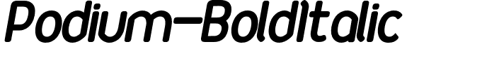 Podium-BoldItalic