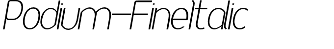 Podium-FineItalic