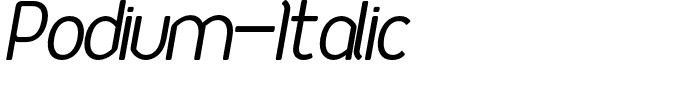 Podium-Italic