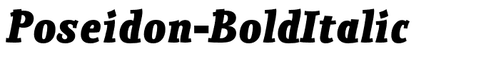 Poseidon-BoldItalic