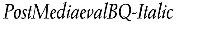 PostMediaevalBQ-Italic