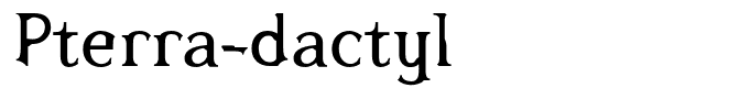 Pterra-dactyl