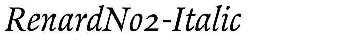RenardNo2-Italic