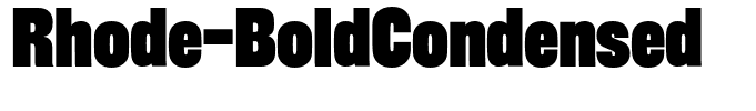 Rhode-BoldCondensed