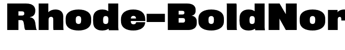 Rhode-BoldNormal