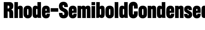 Rhode-SemiboldCondensed