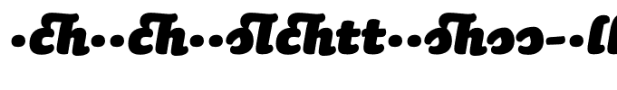 SaunaLigatures-BlackItalicSwash