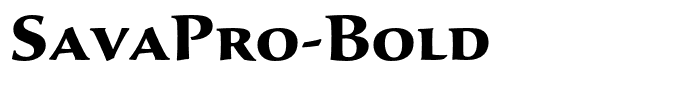 SavaPro-Bold