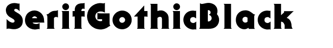 SerifGothicBlack