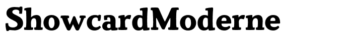 ShowcardModerne