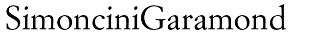 SimonciniGaramond