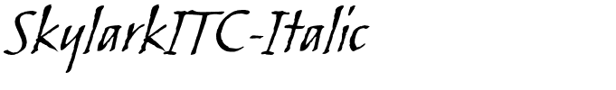 SkylarkITC-Italic