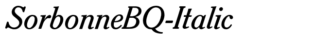 SorbonneBQ-Italic
