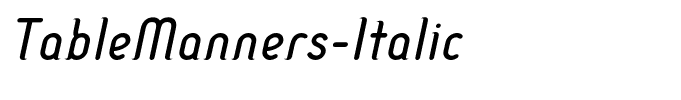 TableManners-Italic