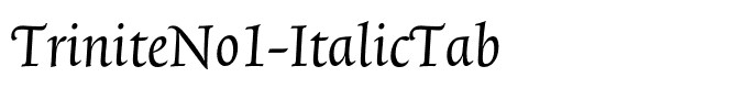 TriniteNo1-ItalicTab