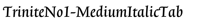 TriniteNo1-MediumItalicTab