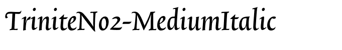 TriniteNo2-MediumItalic