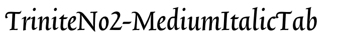 TriniteNo2-MediumItalicTab