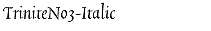 TriniteNo3-Italic