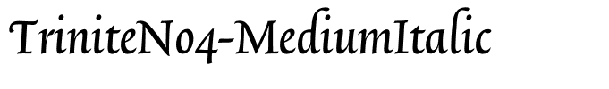 TriniteNo4-MediumItalic