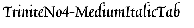 TriniteNo4-MediumItalicTab