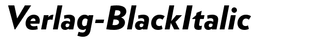 Verlag-BlackItalic