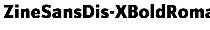 ZineSansDis-XBoldRoman