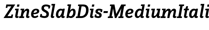 ZineSlabDis-MediumItalic