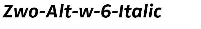 Zwo-Alt-w-6-Italic