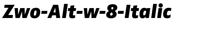 Zwo-Alt-w-8-Italic