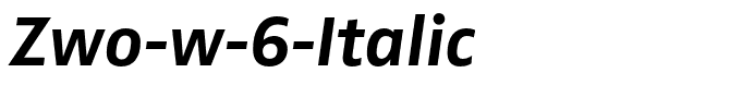 Zwo-w-6-Italic
