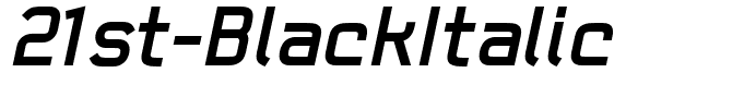 21st-BlackItalic