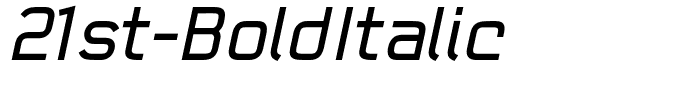 21st-BoldItalic