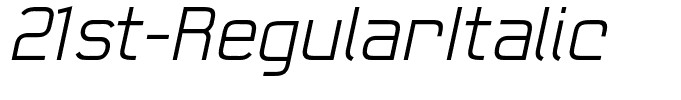 21st-RegularItalic