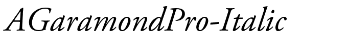 AGaramondPro-Italic
