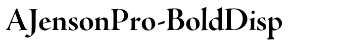 AJensonPro-BoldDisp