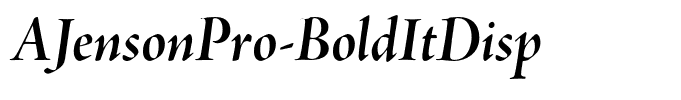 AJensonPro-BoldItDisp