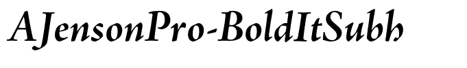 AJensonPro-BoldItSubh
