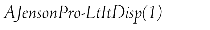 AJensonPro-LtItDisp(1)